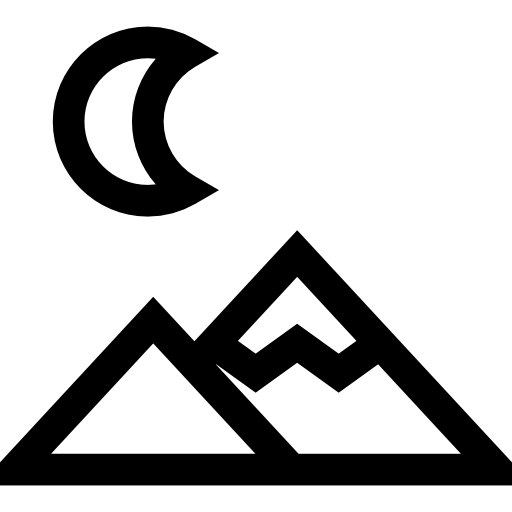 Mountains Basic Straight Lineal icon