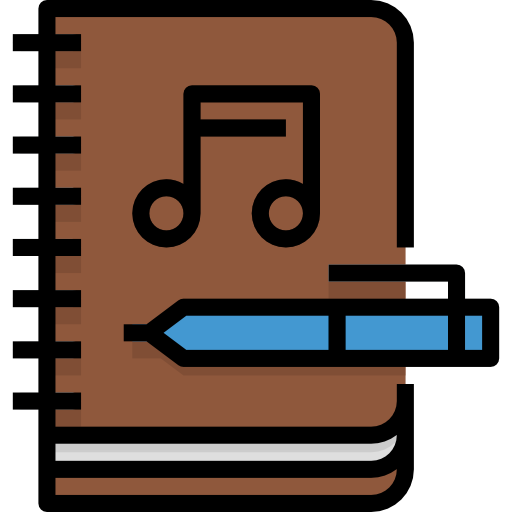 libro de música icono gratis