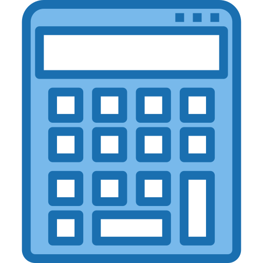 Calculator Phatplus Blue Icon