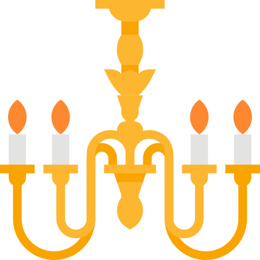 Chandelier Aphiradee (monkik) Flat icon