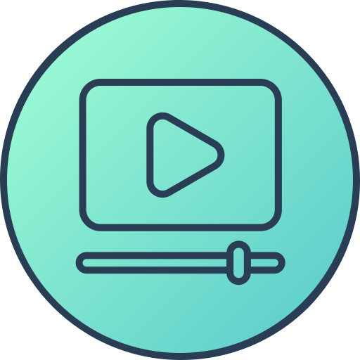 reproductor de video icono gratis