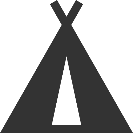 acampar icono gratis