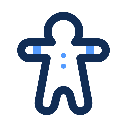 Gingerbread man free icon Gingerbread man free icon