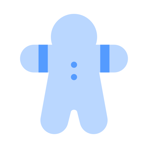 Пряничный человечек бесплатно иконка