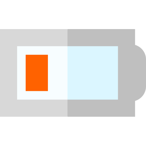 batería baja icono gratis