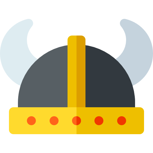 Viking helmet Basic Rounded Flat icon