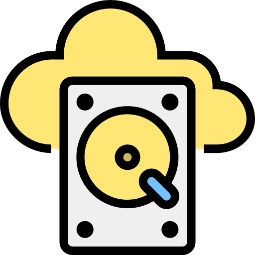 almacenamiento en la nube icono gratis