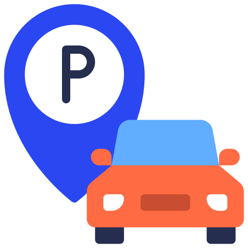 aparcamiento de coches icono gratis