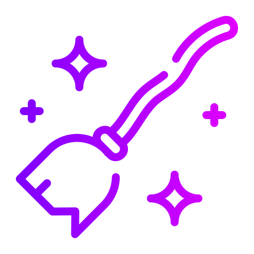 escoba magica icono gratis