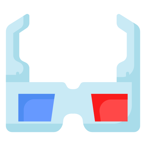 gafas 3d icono gratis