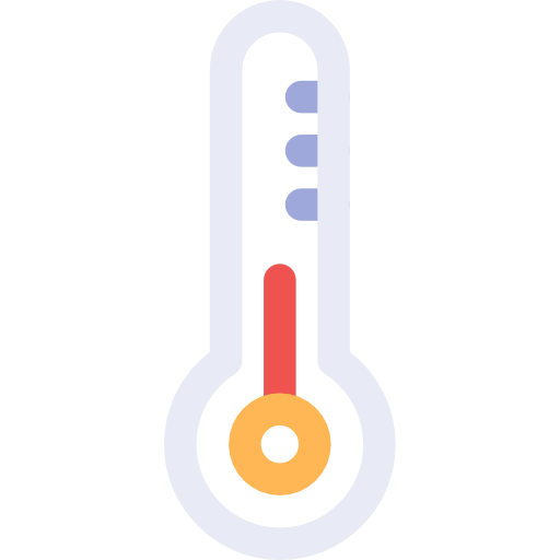 Thermometer Basic Rounded Lineal Color icon