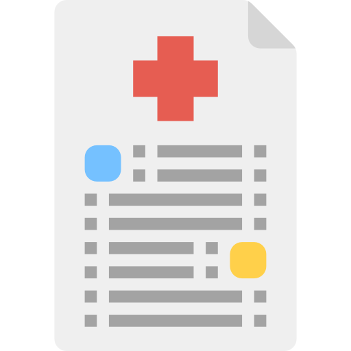 historial médico icono gratis