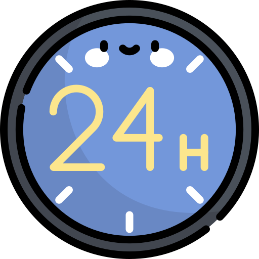 24 horas icono gratis