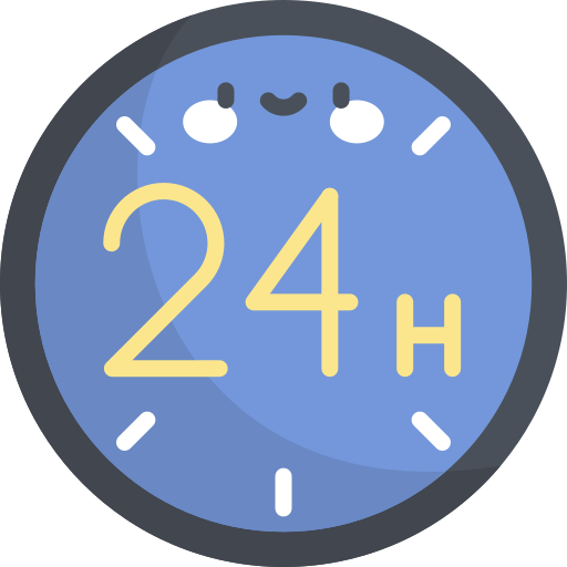 24 horas icono gratis