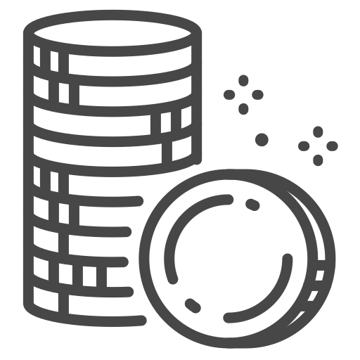 monedas icono gratis