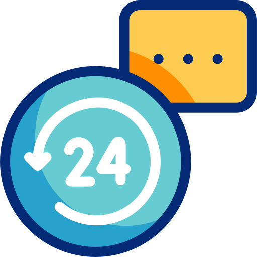 24 heures Icône gratuit