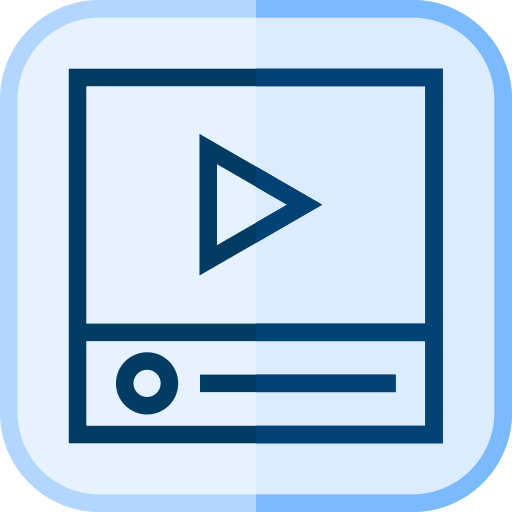 reproductor de video icono gratis