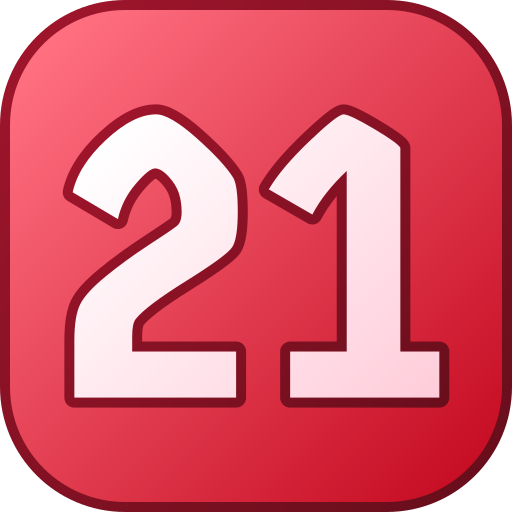 Number 21 free icon