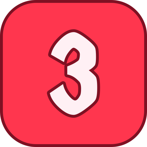 numéro 3 Icône gratuit numéro 3 Icône gratuit