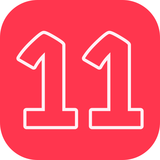 numero 11 icono gratis