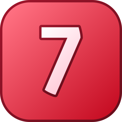Number 7 free icon Number 7 free icon