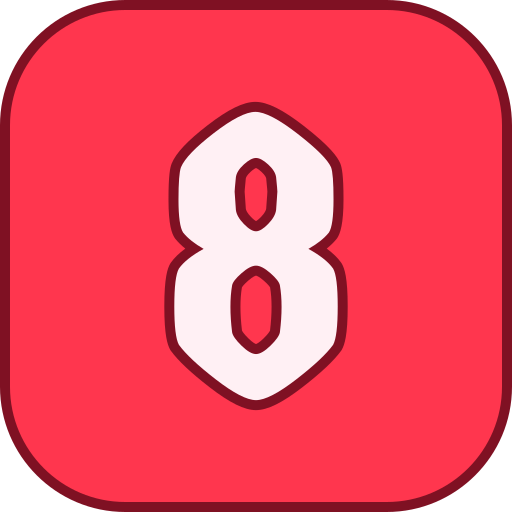 Number 8 free icon Number 8 free icon