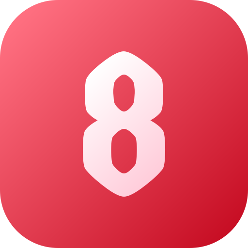 numero 8 icono gratis