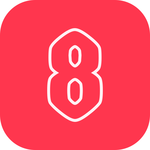 numéro 8 Icône gratuit numéro 8 Icône gratuit