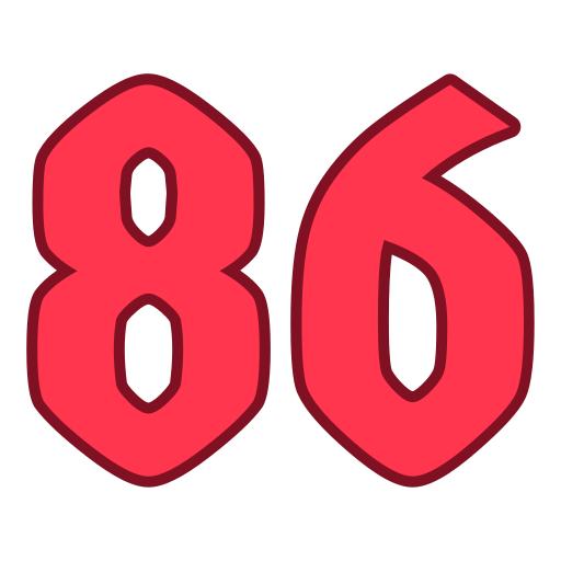 86 icono gratis