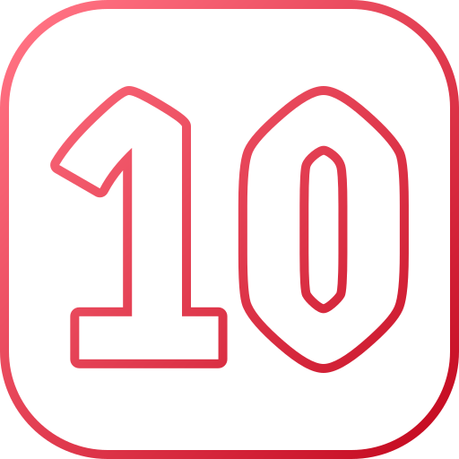 Number 10 free icon Number 10 free icon