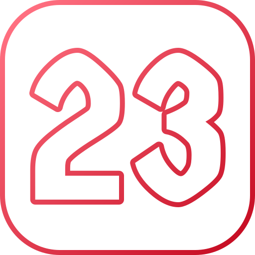 Number 23 free icon Number 23 free icon