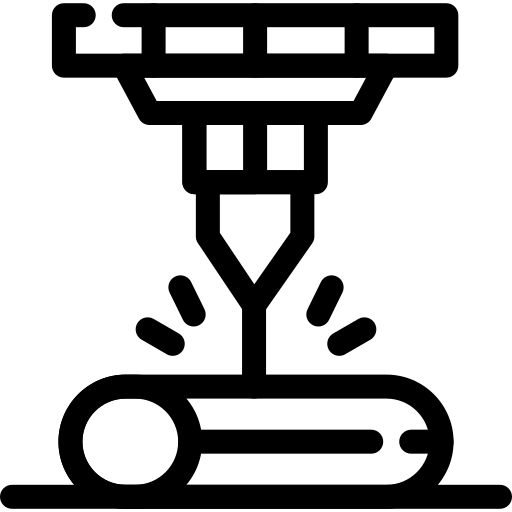 Laser beam free icon