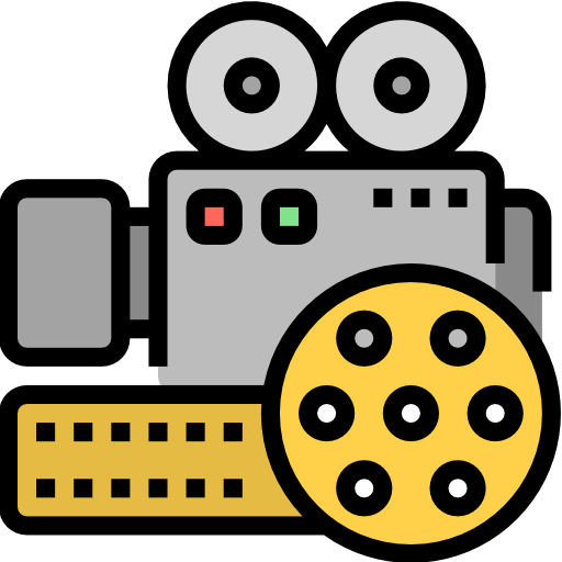 cámara de filmación icono gratis