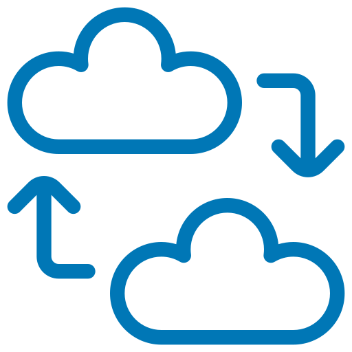 transferencia de datos icono gratis