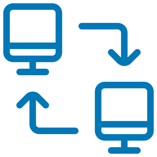 transferencia de datos icono gratis