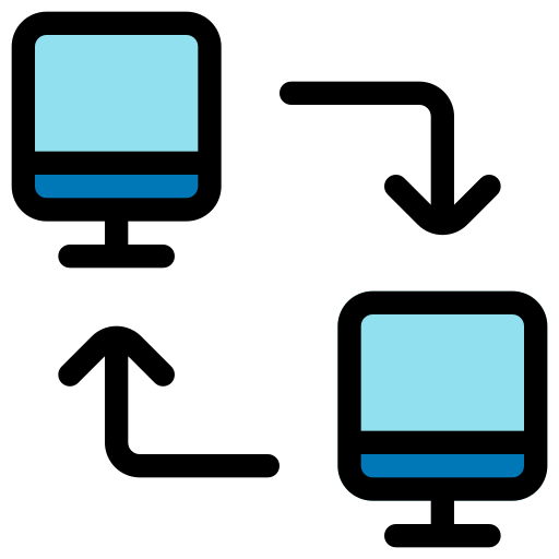 transferencia de datos icono gratis