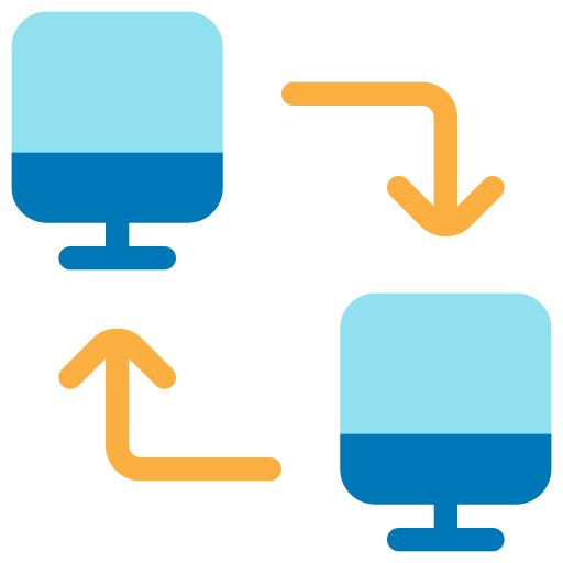 transferencia de datos icono gratis