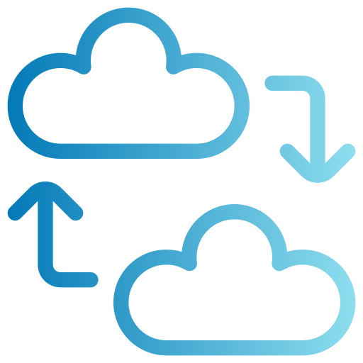 transferencia de datos icono gratis