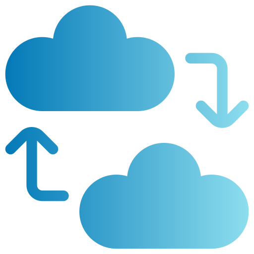 transferencia de datos icono gratis