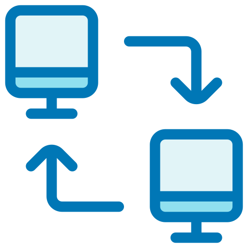 transferencia de datos icono gratis