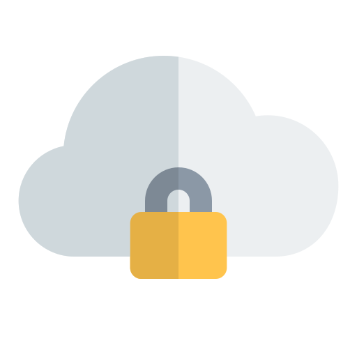 Cloud lock free icon