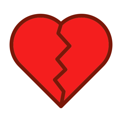 상한 마음 무료 아이콘