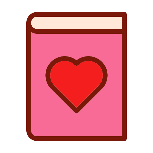 libros de amor icono gratis