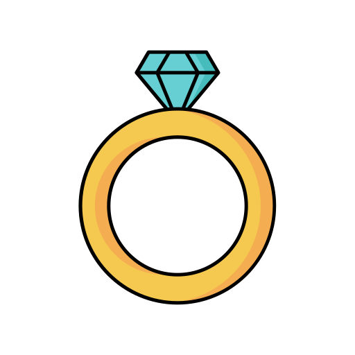 Diamond ring - Free valentines day icons