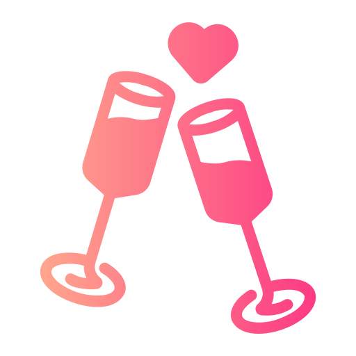 Champagne - Free love and romance icons