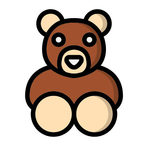 oso de peluche icono gratis