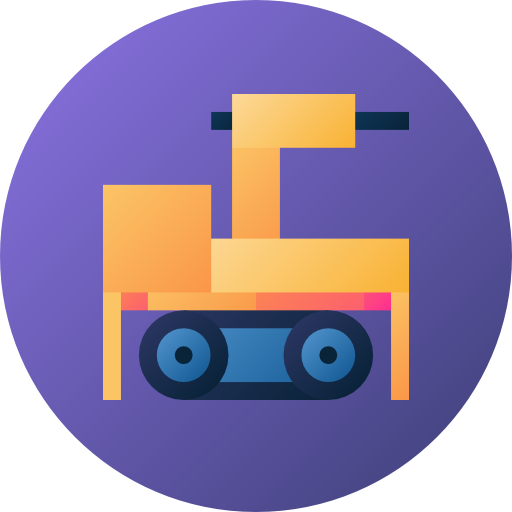 robot industrial icono gratis