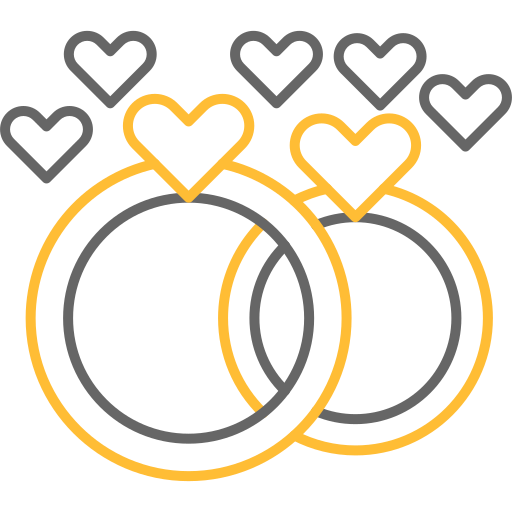 anneaux de mariage Icône gratuit