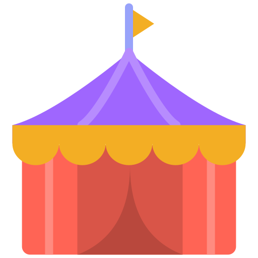 tienda de circo icono gratis