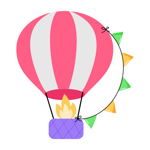 ballon chaud gratuit sticker